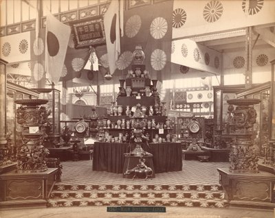 Shippokuwaishas Exhibit, Japanese Section, Centennial International Exhibition, 1876 by American Photographer